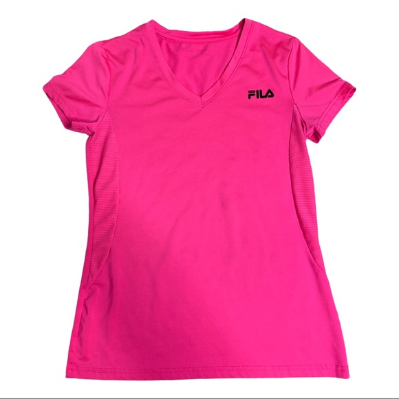 Fila Tops - Fila Workout Highlighter Pink T-shirt Size Small